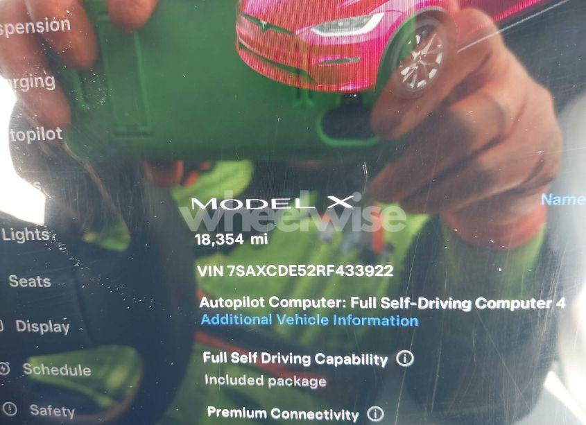 Photo 7 of 2024 Tesla Model X LONG RANGE (VIN 7SAXCDE52RF433922)