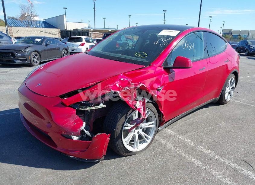 Photo 2 of 2023 Tesla Model Y AWD/LONG RANGE DUAL MOTOR ALL-WHEEL DRIVE (VIN 7SAYGAEE0PF859791)