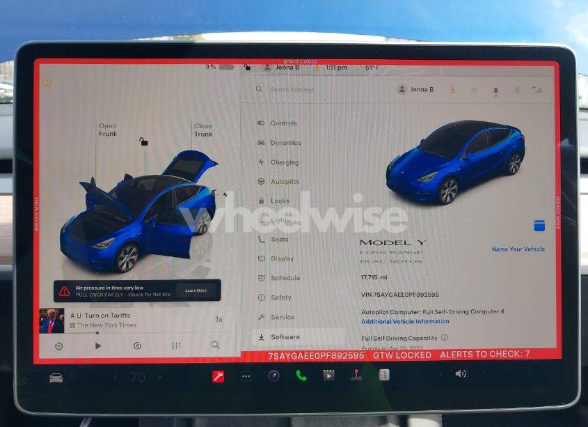 Photo 18 of 2023 Tesla Model Y AWD/LONG RANGE DUAL MOTOR ALL-WHEEL DRIVE (VIN 7SAYGAEE0PF892595)