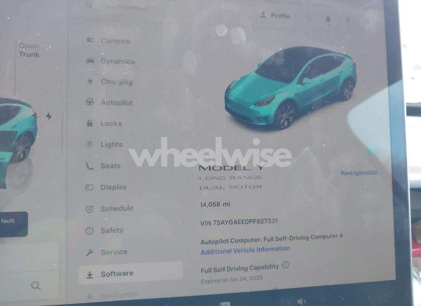 Photo 7 of 2023 Tesla Model Y AWD/LONG RANGE DUAL MOTOR ALL-WHEEL DRIVE (VIN 7SAYGAEE0PF927331)