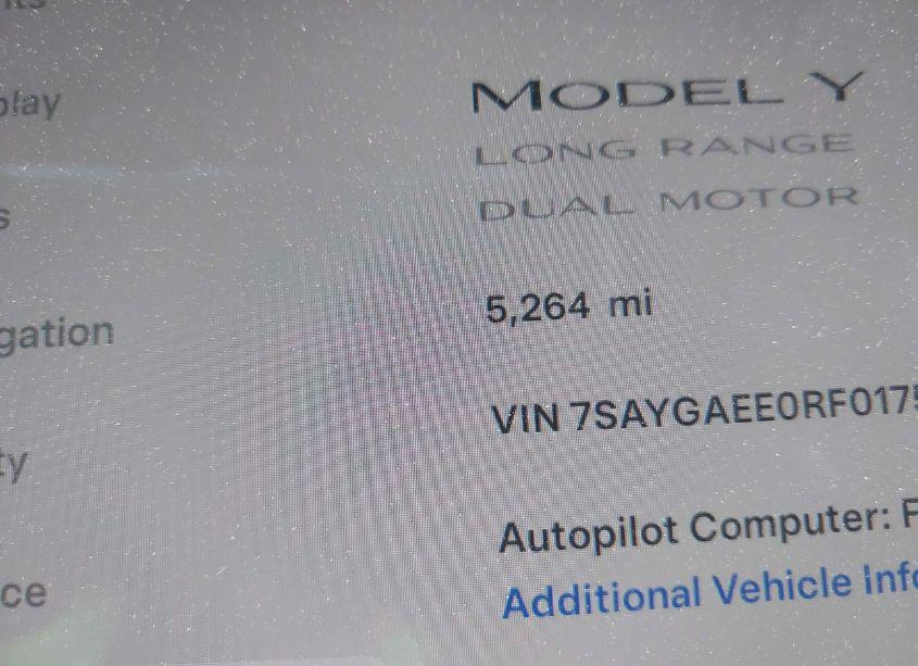 Photo 16 of 2024 Tesla Model Y LONG RANGE DUAL MOTOR ALL-WHEEL DRIVE (VIN 7SAYGAEE0RF017553)