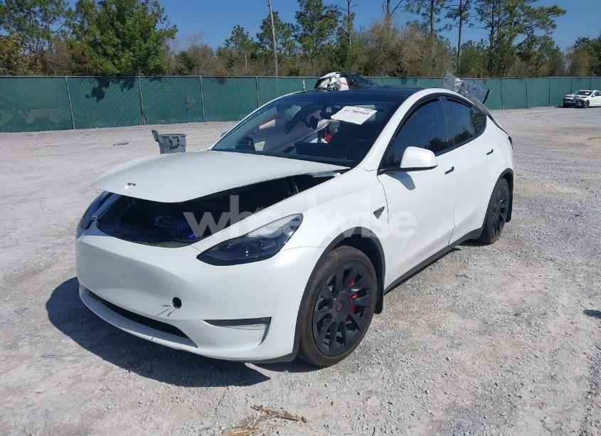 Photo 2 of 2023 Tesla Model Y AWD/LONG RANGE DUAL MOTOR ALL-WHEEL DRIVE (VIN 7SAYGAEE1PF665934)
