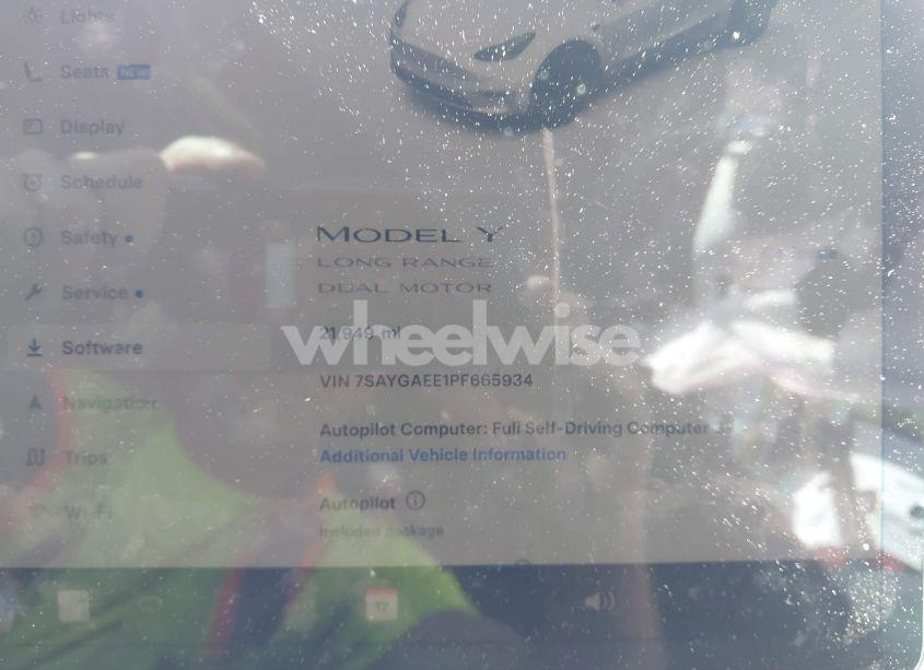 Photo 7 of 2023 Tesla Model Y AWD/LONG RANGE DUAL MOTOR ALL-WHEEL DRIVE (VIN 7SAYGAEE1PF665934)