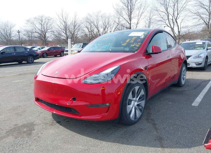 Photo 2 of 2023 Tesla Model Y AWD/LONG RANGE DUAL MOTOR ALL-WHEEL DRIVE (VIN 7SAYGAEE1PF745038)