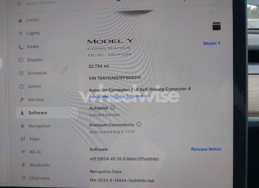 Photo 17 of 2023 Tesla Model Y AWD/LONG RANGE DUAL MOTOR ALL-WHEEL DRIVE (VIN 7SAYGAEE1PF806310)