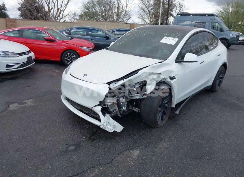 Photo 2 of 2023 Tesla Model Y AWD/LONG RANGE DUAL MOTOR ALL-WHEEL DRIVE (VIN 7SAYGAEE2PF668910)