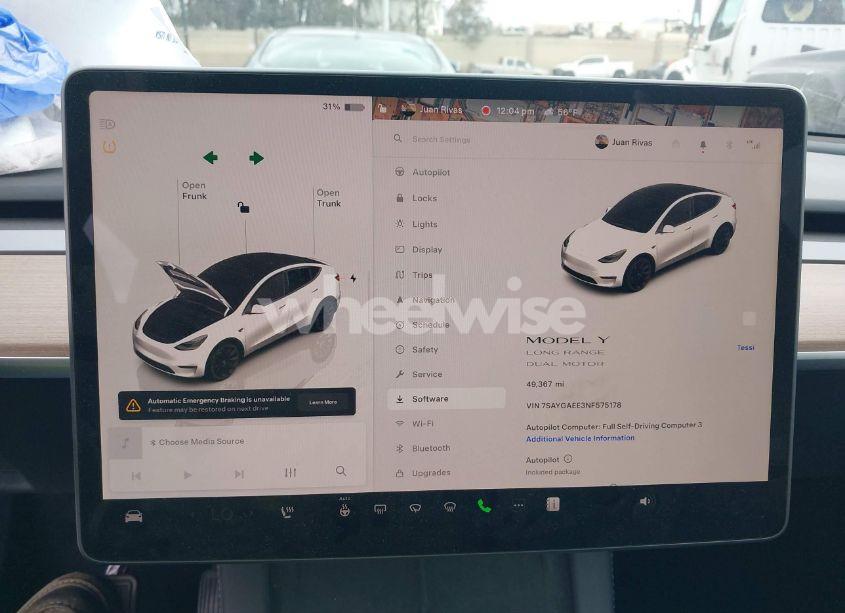Photo 16 of 2022 Tesla Model Y LONG RANGE DUAL MOTOR ALL-WHEEL DRIVE (VIN 7SAYGAEE3NF575178)