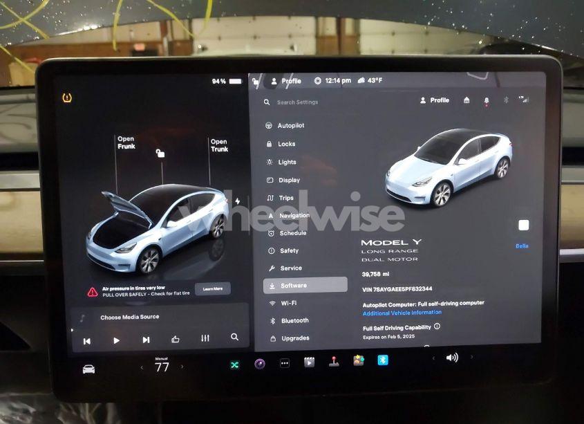 Photo 7 of 2023 Tesla Model Y AWD/LONG RANGE DUAL MOTOR ALL-WHEEL DRIVE (VIN 7SAYGAEE5PF832344)