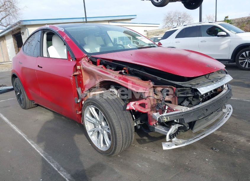 2022 Tesla Model Y LONG RANGE DUAL MOTOR ALL-WHEEL DRIVE (VIN 7SAYGAEE6NF310142) main photo