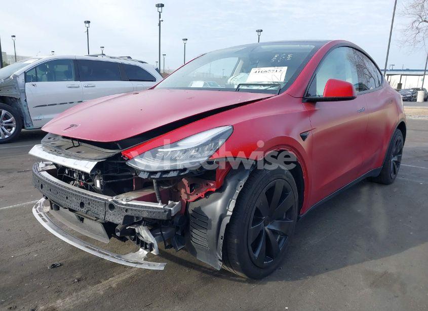 Photo 2 of 2022 Tesla Model Y LONG RANGE DUAL MOTOR ALL-WHEEL DRIVE (VIN 7SAYGAEE6NF310142)