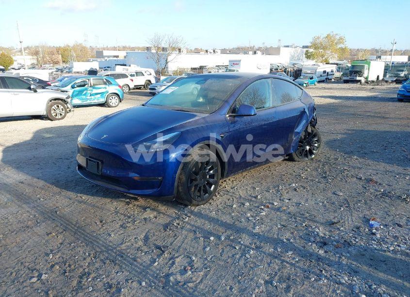 Photo 2 of 2023 Tesla Model Y AWD/LONG RANGE DUAL MOTOR ALL-WHEEL DRIVE (VIN 7SAYGAEE6PF849217)