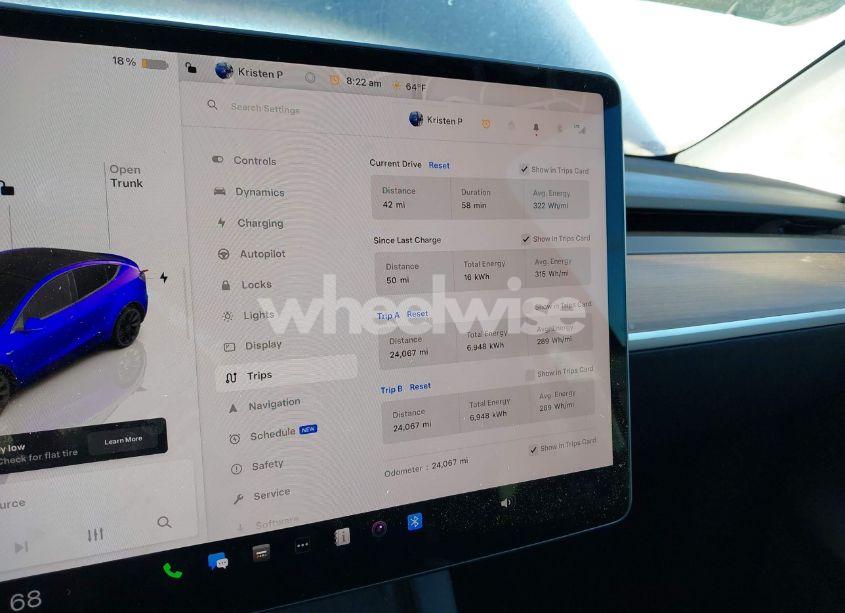 Photo 7 of 2023 Tesla Model Y AWD/LONG RANGE DUAL MOTOR ALL-WHEEL DRIVE (VIN 7SAYGAEE6PF849217)