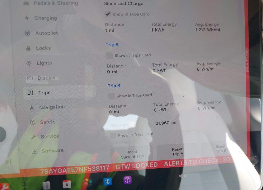 Photo 7 of 2022 Tesla Model Y LONG RANGE DUAL MOTOR ALL-WHEEL DRIVE (VIN 7SAYGAEE7NF538117)