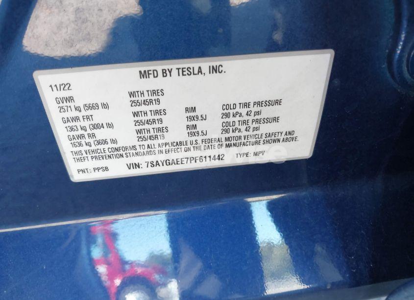 Photo 9 of 2023 Tesla Model Y (VIN 7SAYGAEE7PF611442)
