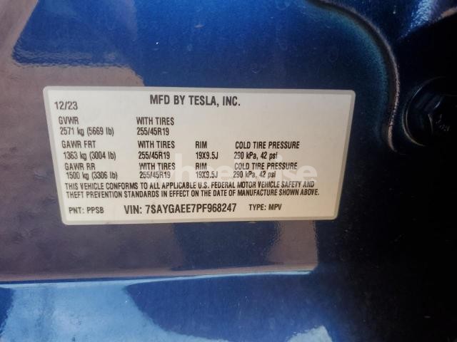 Photo 5 of 2023 TESLA MODEL Y (VIN 7SAYGAEE7PF968247)