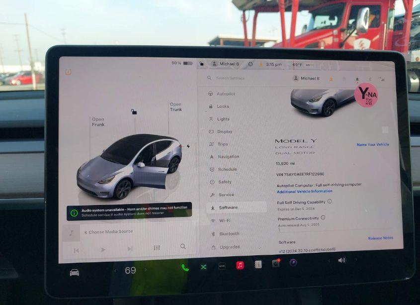 Photo 7 of 2024 Tesla Model Y LONG RANGE DUAL MOTOR ALL-WHEEL DRIVE (VIN 7SAYGAEE7RF122980)