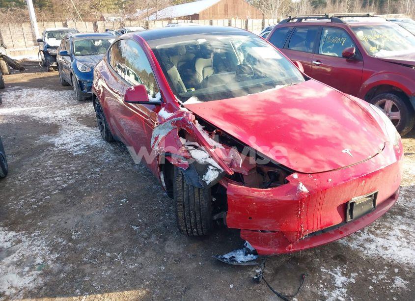 2023 Tesla Model Y AWD/LONG RANGE DUAL MOTOR ALL-WHEEL DRIVE (VIN 7SAYGAEE8PF587474) main photo