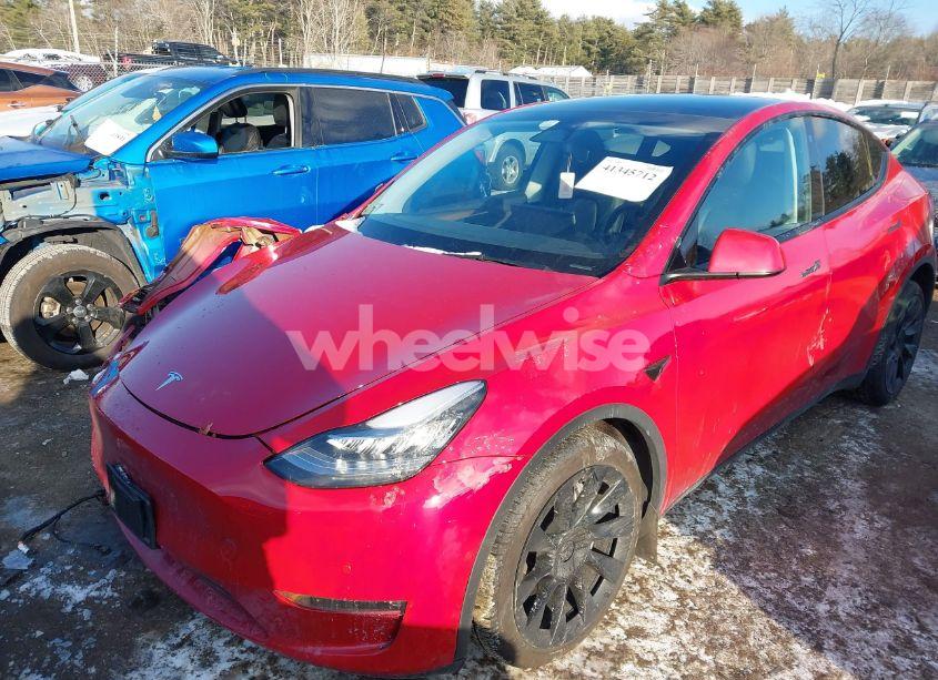 Photo 2 of 2023 Tesla Model Y AWD/LONG RANGE DUAL MOTOR ALL-WHEEL DRIVE (VIN 7SAYGAEE8PF587474)