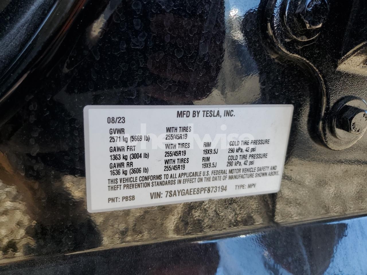 Photo 13 of 2023 TESLA MODEL Y (VIN 7SAYGAEE8PF873194)