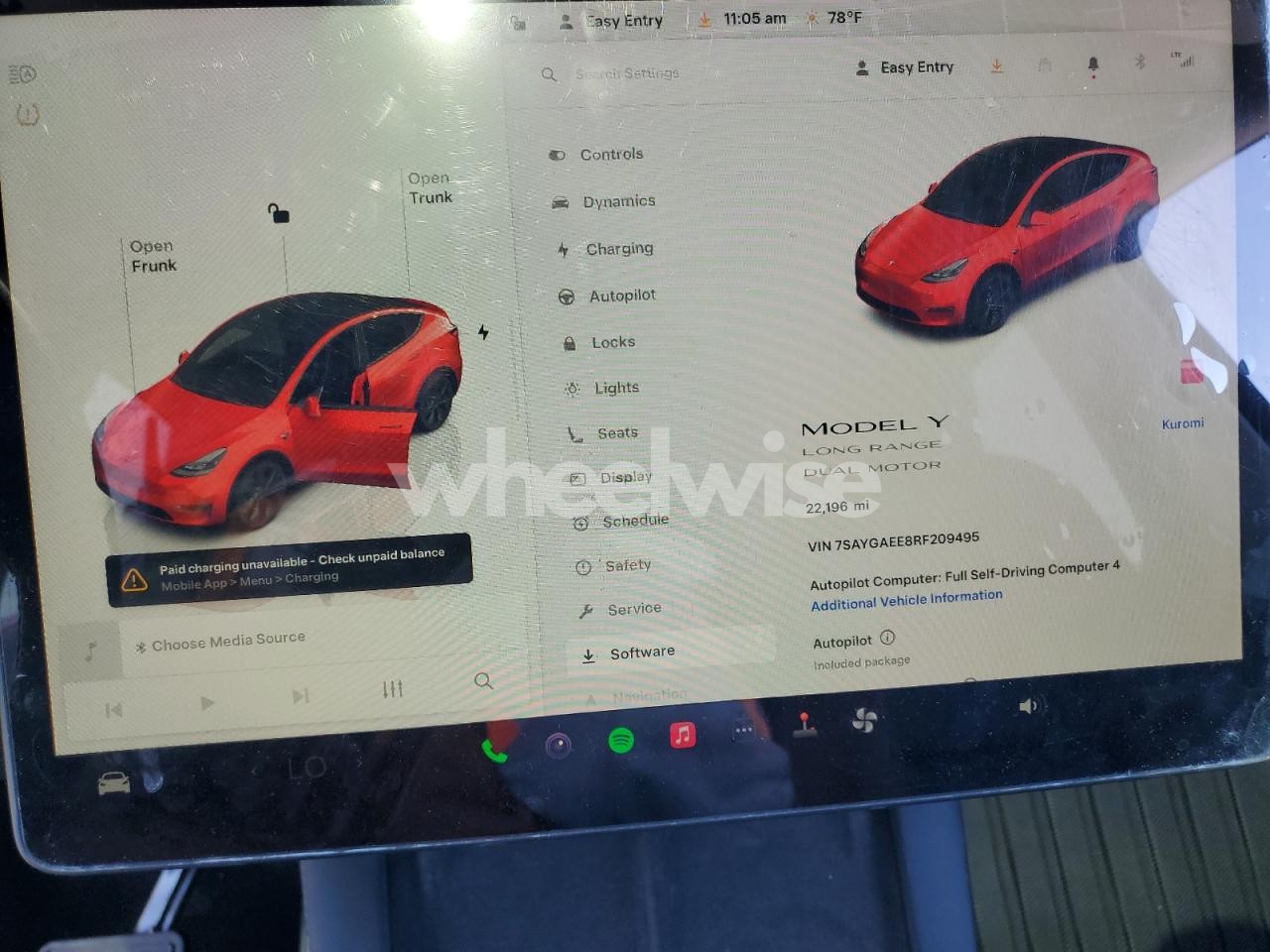Photo 9 of 2024 TESLA MODEL Y (VIN 7SAYGAEE8RF209495)