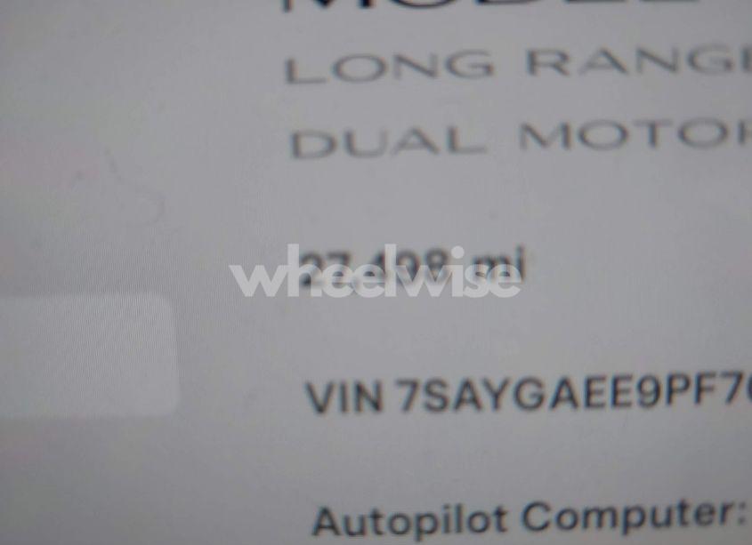 Photo 16 of 2023 Tesla Model Y AWD/LONG RANGE DUAL MOTOR ALL-WHEEL DRIVE (VIN 7SAYGAEE9PF708061)