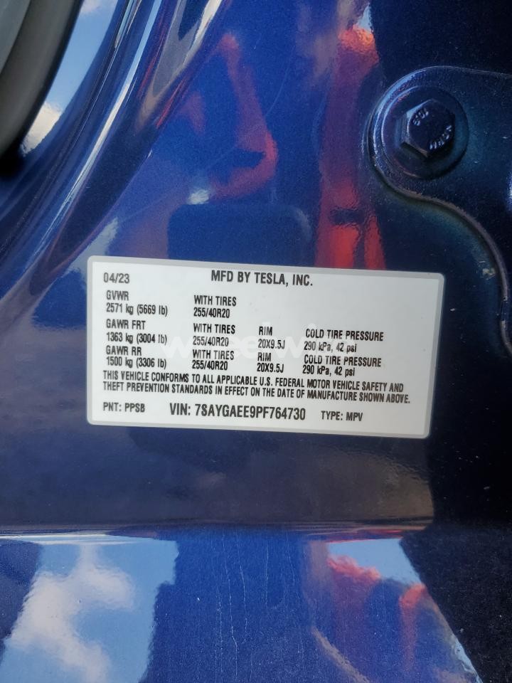 Photo 13 of 2023 TESLA MODEL Y (VIN 7SAYGAEE9PF764730)