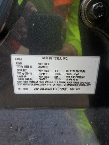 Photo 8 of 2024 TESLA MODEL Y (VIN 7SAYGAEEXRF072902)