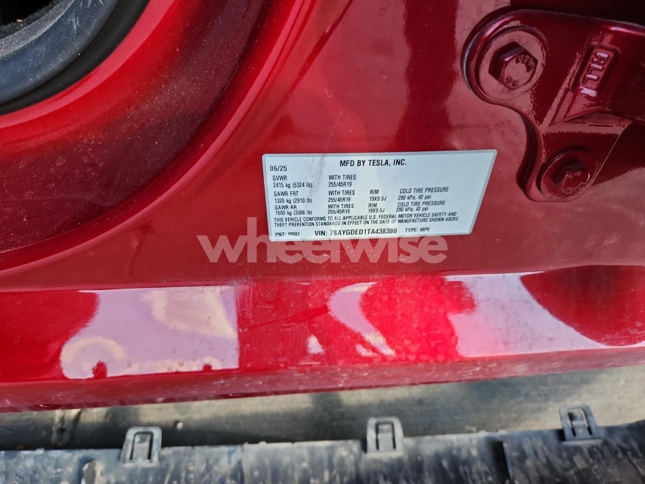 Photo 13 of 2026 TESLA MODEL Y (VIN 7SAYGDED1TA438386)