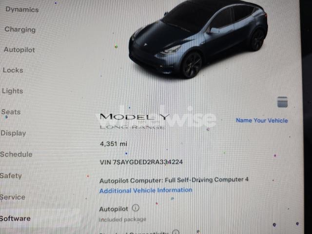 Photo 8 of 2024 TESLA MODEL Y (VIN 7SAYGDED2RA334224)