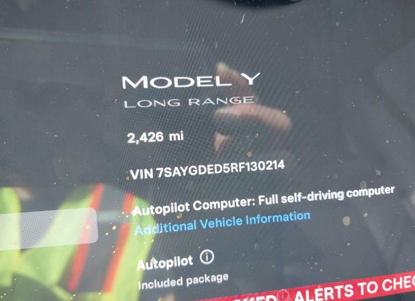 Photo 15 of 2024 Tesla Model Y LONG RANGE DUAL MOTOR ALL-WHEEL DRIVE/RWD (VIN 7SAYGDED5RF130214)