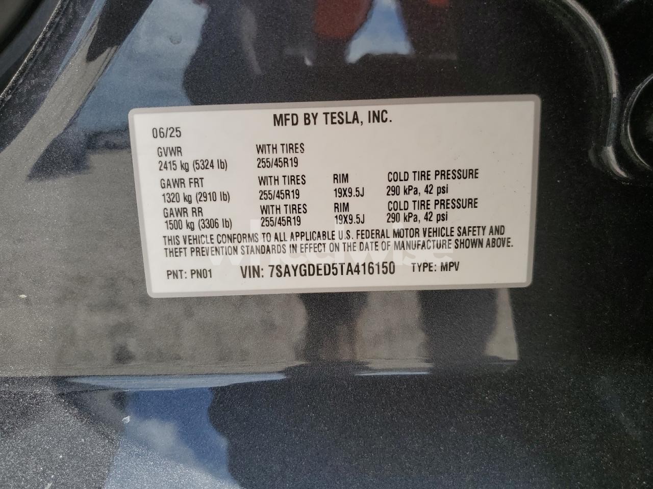 Photo 12 of 2026 TESLA MODEL Y (VIN 7SAYGDED5TA416150)