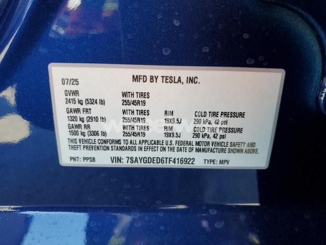 Photo 10 of 2026 TESLA MODEL Y N/A (VIN 7SAYGDED6TF416922)