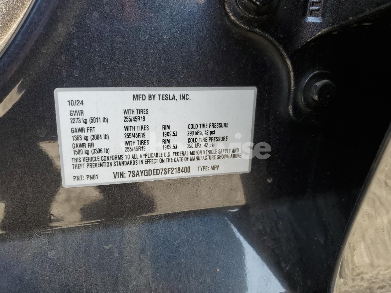 Photo 13 of 2025 TESLA MODEL Y (VIN 7SAYGDED7SF218400)