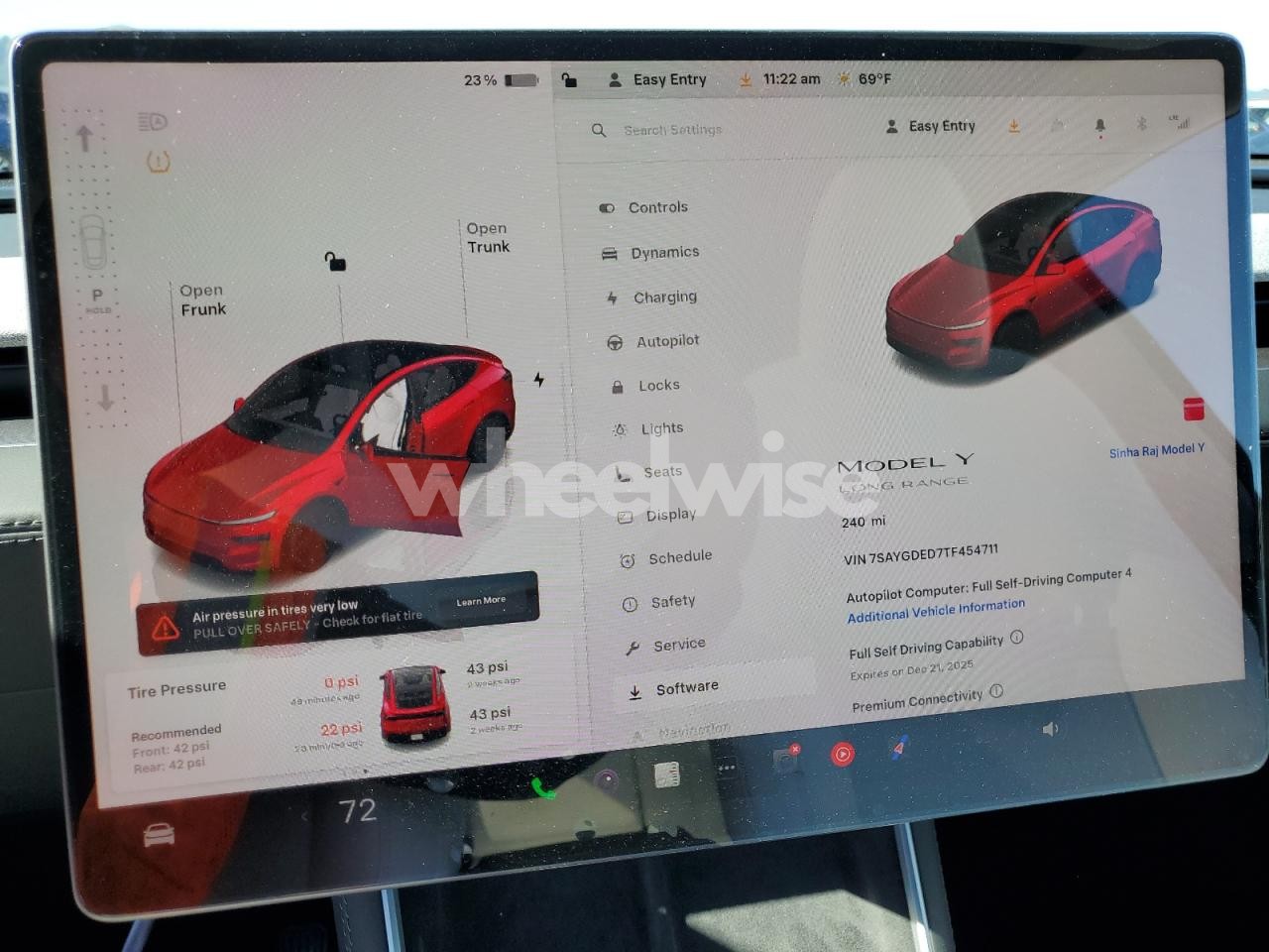 Photo 9 of 2026 TESLA MODEL Y (VIN 7SAYGDED7TF454711)