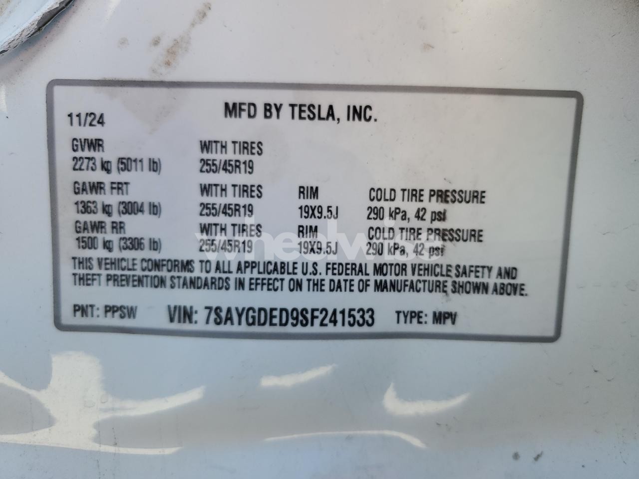 Photo 14 of 2025 TESLA MODEL Y (VIN 7SAYGDED9SF241533)