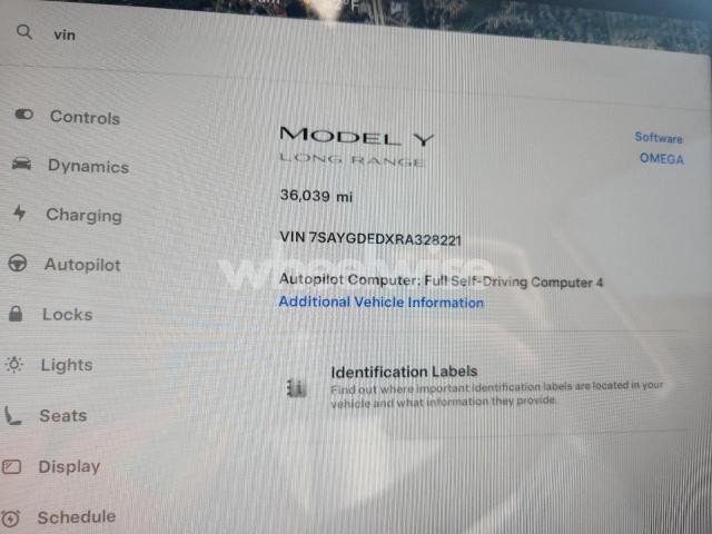 Photo 4 of 2024 TESLA MODEL Y (VIN 7SAYGDEDXRA328221)