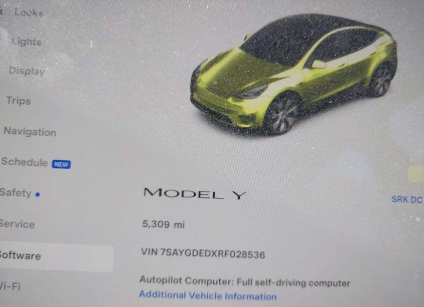 Photo 7 of 2024 Tesla Model Y LONG RANGE DUAL MOTOR ALL-WHEEL DRIVE/RWD (VIN 7SAYGDEDXRF028536)