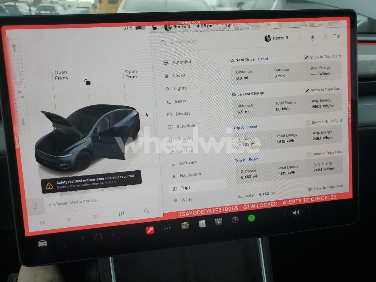 Photo 9 of 2026 TESLA MODEL Y (VIN 7SAYGDEDXTF379955)