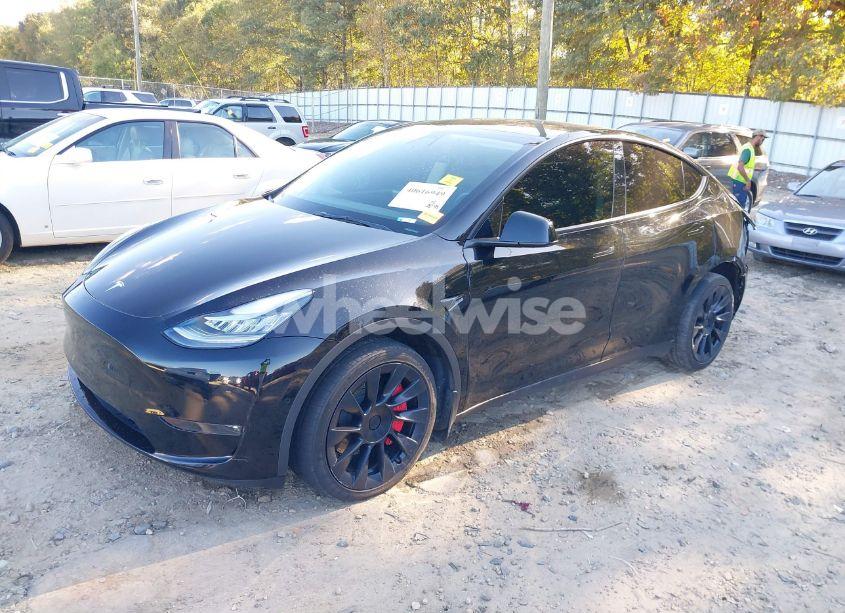 Photo 2 of 2022 Tesla Model Y LONG RANGE DUAL MOTOR ALL-WHEEL DRIVE (VIN 7SAYGDEE0NF321512)