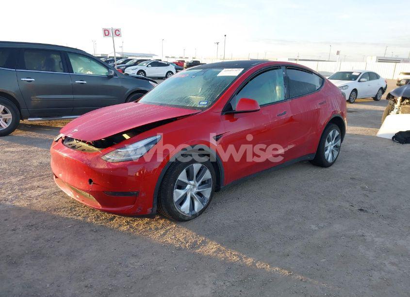 Photo 2 of 2023 Tesla Model Y AWD/LONG RANGE DUAL MOTOR ALL-WHEEL DRIVE (VIN 7SAYGDEE0PA030735)