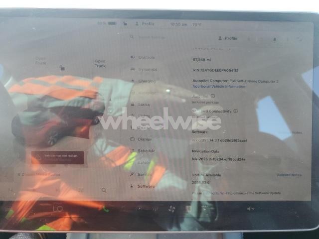 Photo 2 of 2023 TESLA MODEL Y (VIN 7SAYGDEE0PA094113)