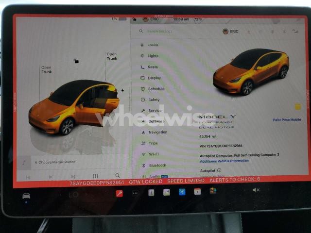 Photo 4 of 2023 TESLA MODEL Y (VIN 7SAYGDEE0PF582951)