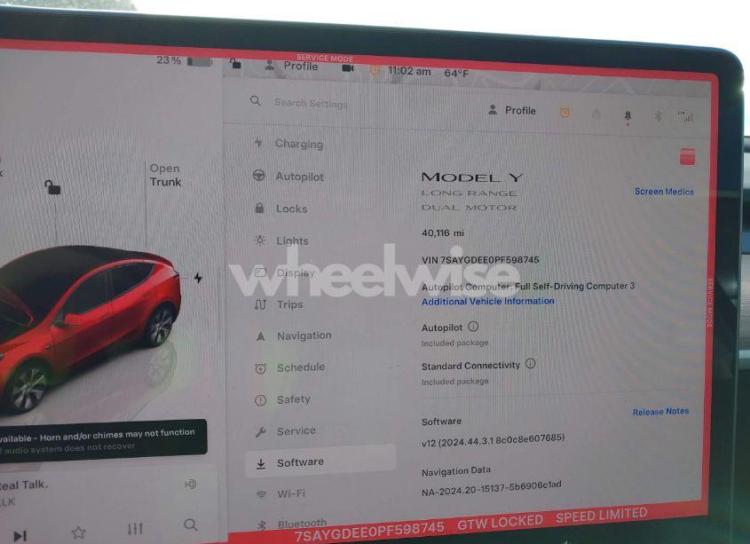 Photo 19 of 2023 Tesla Model Y AWD/LONG RANGE DUAL MOTOR ALL-WHEEL DRIVE (VIN 7SAYGDEE0PF598745)