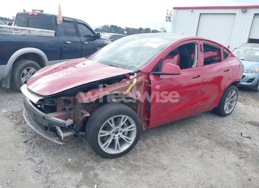 Photo 2 of 2023 Tesla Model Y AWD/LONG RANGE DUAL MOTOR ALL-WHEEL DRIVE (VIN 7SAYGDEE0PF598745)