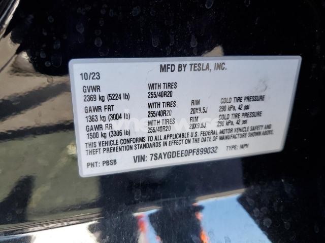 Photo 5 of 2023 TESLA MODEL Y (VIN 7SAYGDEE0PF899032)