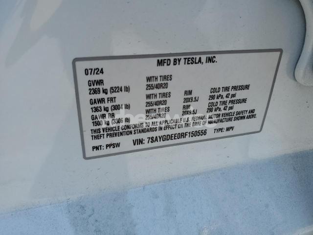 Photo 3 of 2024 TESLA MODEL Y (VIN 7SAYGDEE0RF150556)