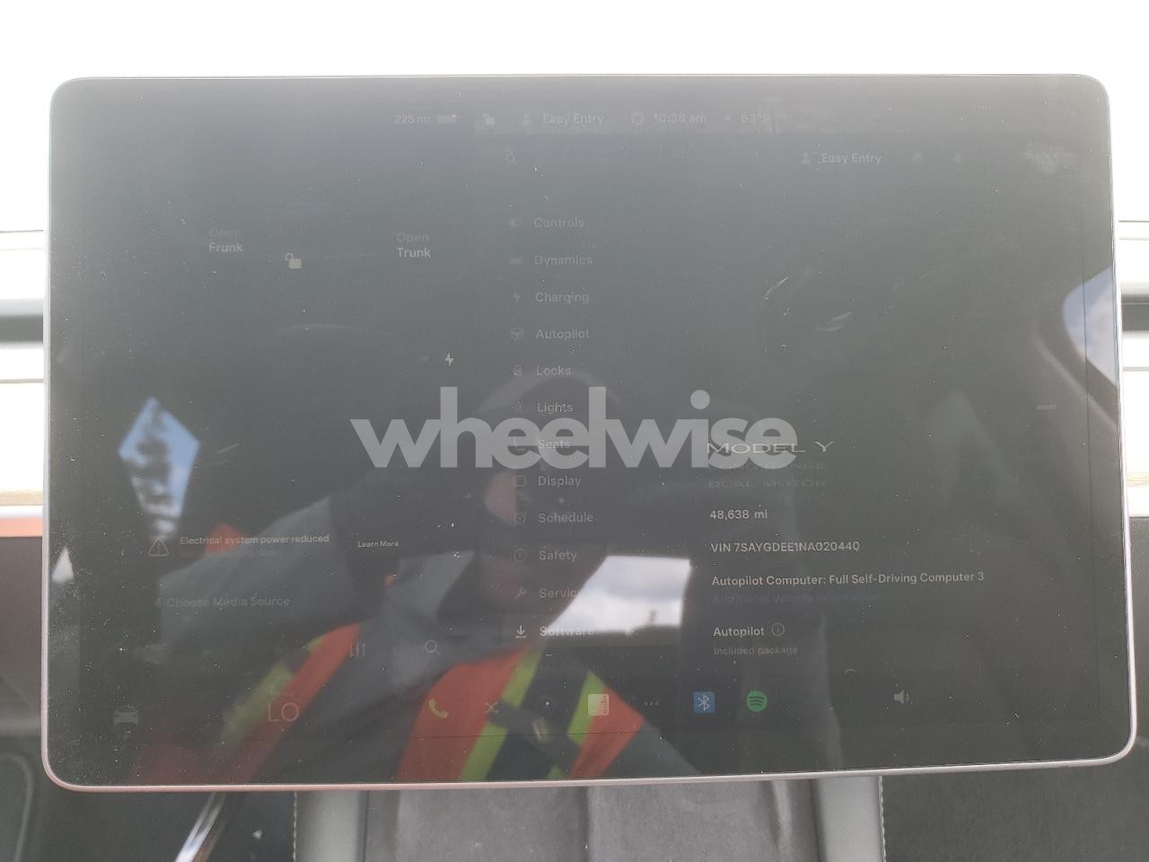 Photo 9 of 2022 TESLA MODEL Y (VIN 7SAYGDEE1NA020440)