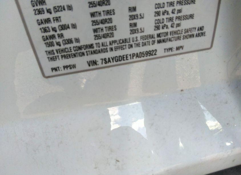 Photo 9 of 2023 Tesla Model Y AWD/LONG RANGE DUAL MOTOR ALL-WHEEL DRIVE (VIN 7SAYGDEE1PA059922)