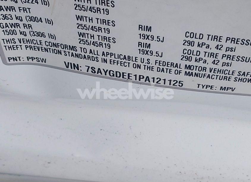 Photo 9 of 2023 Tesla Model Y AWD/LONG RANGE DUAL MOTOR ALL-WHEEL DRIVE (VIN 7SAYGDEE1PA121125)