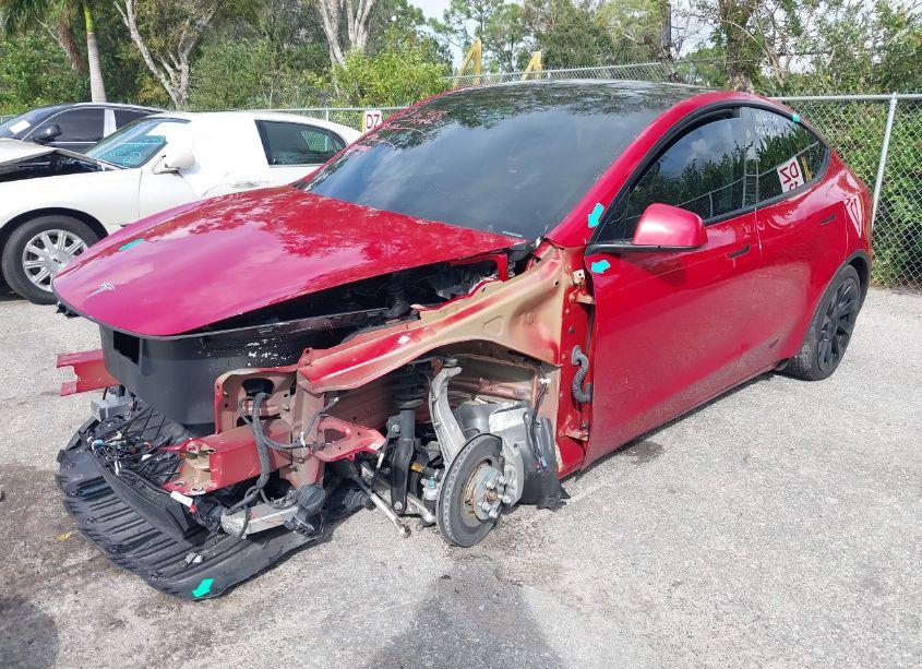 Photo 2 of 2023 Tesla Model Y AWD/LONG RANGE DUAL MOTOR ALL-WHEEL DRIVE (VIN 7SAYGDEE1PA146297)